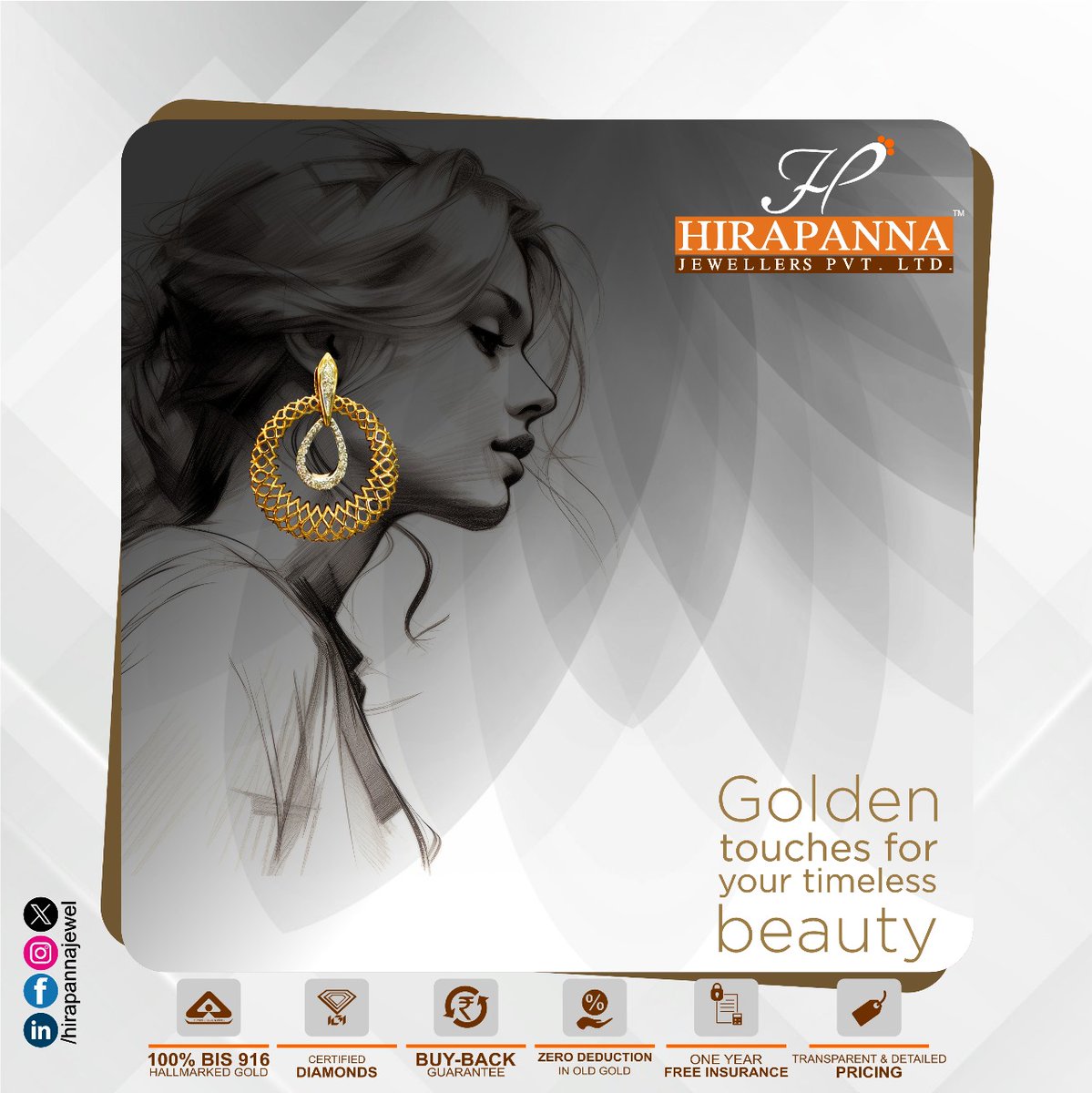 Golden touches for your timeless beauty 
.
.

#goldjewellery #timelessbeauty
#hirapannajewels #hpj #goldchoker #chockers #hirapanna #hirapannajewellers #goldearings #goldjewel #goldforyou #designercollection #designerjewellery #bewowindia