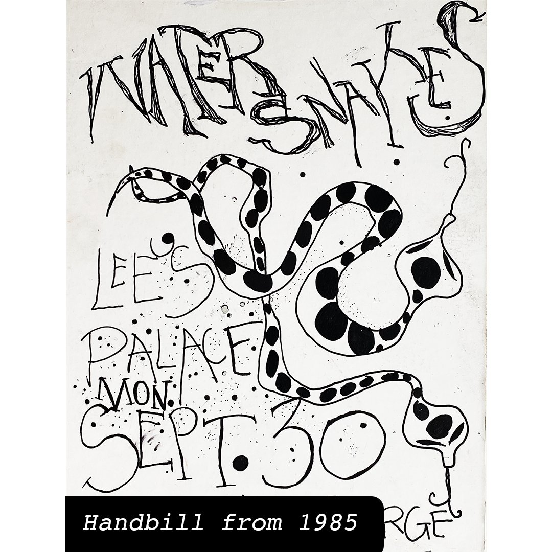 Going through the archive, Found this handbill from a gig we played in the opening month at Lee's Palace.