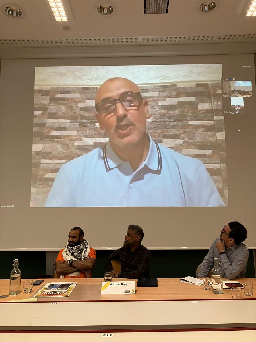 Camps_2024's tweet image. The opening keynote lecture of today on Open Letters from Guantanamo with @MansoorAdayfi @Moazzam_Begg as well as Adbellatif Nasser and Barhoumi Sufyian who joined us online. #CAMPSConference2024 #CAMPS24 #CAMPS2024 #closeguantanamo