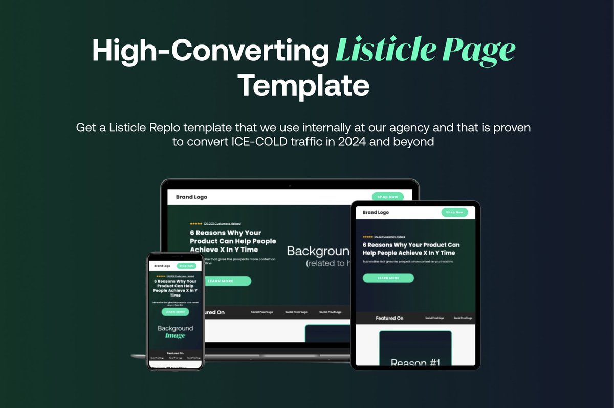 Listicle landing pages are making MILLIONS for my clients

And today I will share the exact Shopify plug-and-play template we're using internally

Want it for 100% FREE? Like + comment 'list' and I'll DM it to you (must be following)