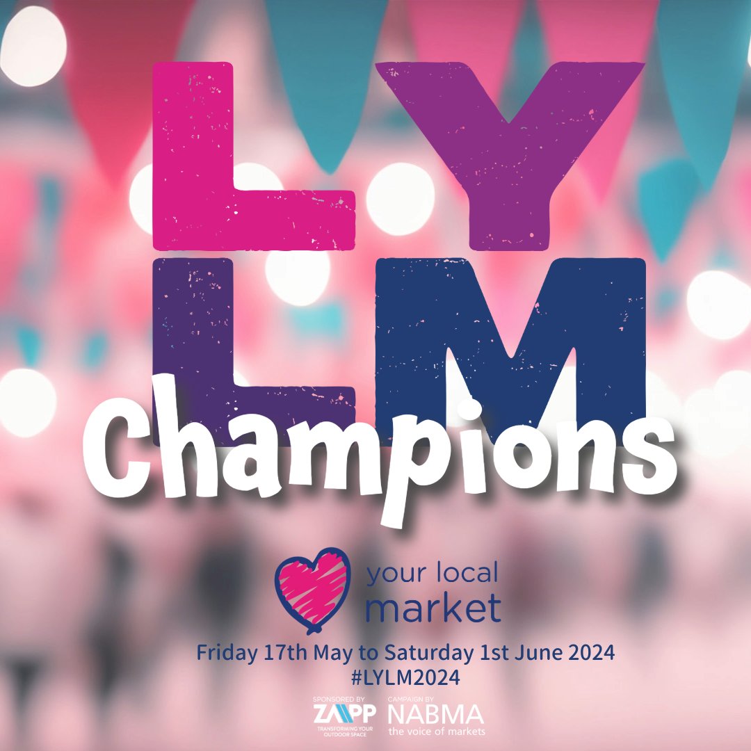 🌟 Exciting news! Love Your Local Market Champions are back for 2024! 🎉 We'll announce the winners on Tuesday, 4th June. 🏆 Winners will receive exclusive goody bags 🎁 with special merchandise. Stay tuned! #LYLM2024 ❤️🛍️