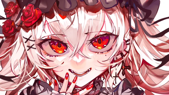 赤黒ゴス娘 #1日1万回感謝のゴスロリ 