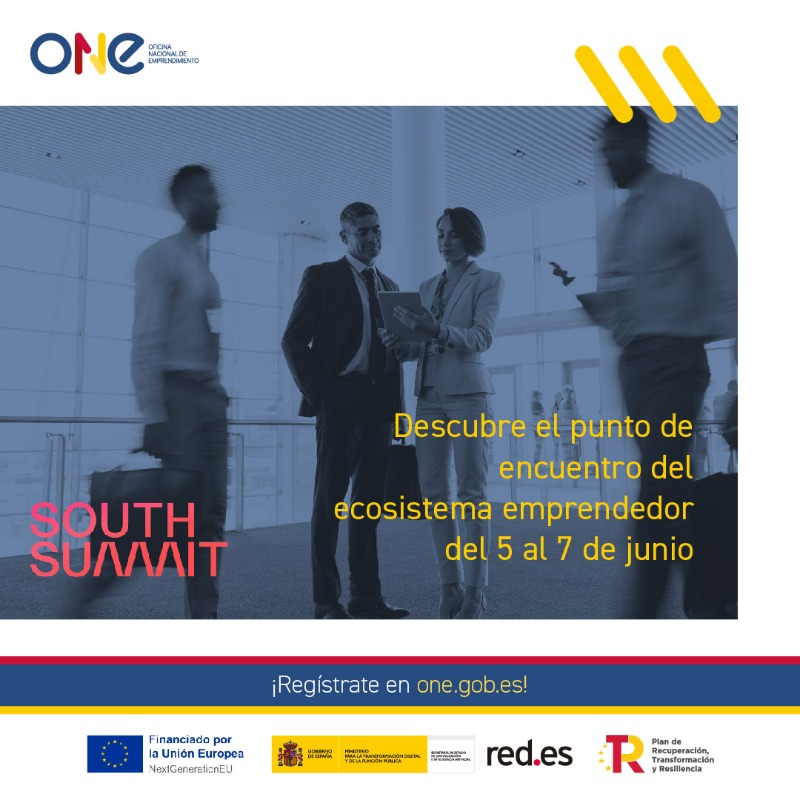 📍 ¡Este miércoles arranca @south_summit y estaremos presentes con nuestra Plataforma ONE!

 🏬 Visítanos en el stand del @mintradigital y @SEDIAgob y te contaremos más información sobre la Oficina Nacional de Emprendimiento.

@INCIBE #ONE24
#PlanDeRecuperación #NextGenerationEU