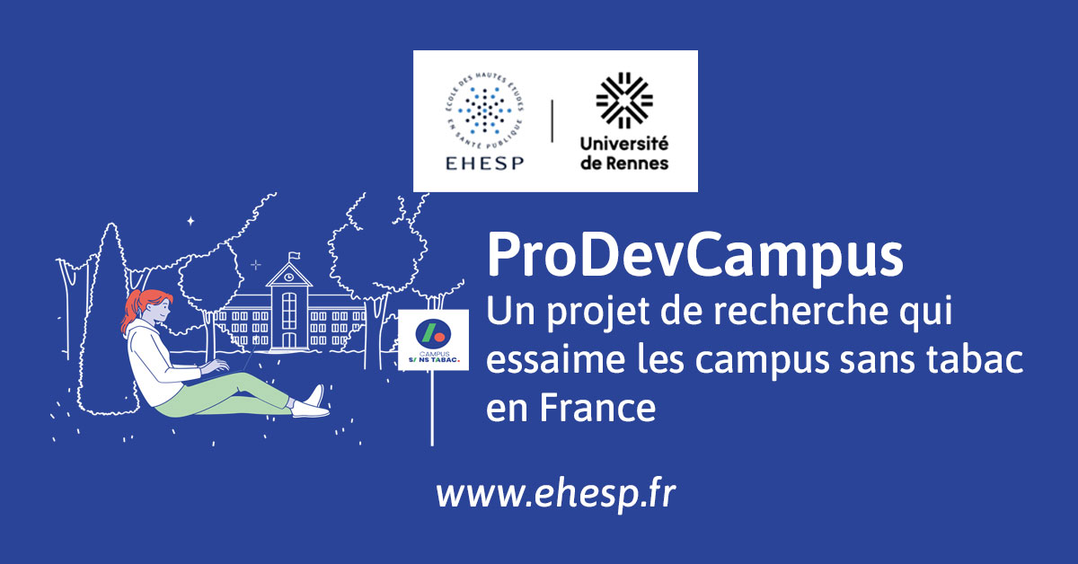 [RECHERCHE] En cette #JournéeMondialeSansTabac, découvrez ProDevCampus ! Ce projet de recherche mené à l'@EHESP par @Karine_Gallopel et son équipe œuvre à la promotion et au développement des campus sans tabac en France ➡️ ehesp.fr/2024/05/31/pro… #prévention #tabac #santépublique