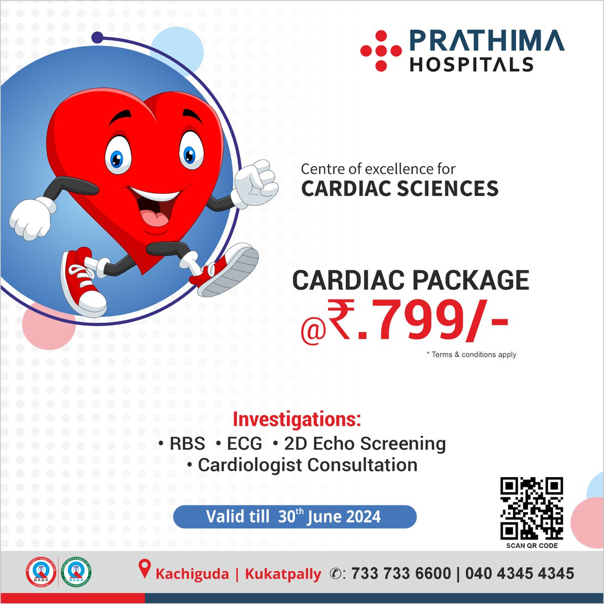 prathimahealth's tweet image. Centre of Excellence for Cardiac Sciences

𝐂𝐚𝐫𝐝𝐢𝐚𝐜 𝐏𝐚𝐜𝐤𝐚𝐠𝐞 @ 𝟕𝟗𝟗/- (Terms &amp;amp; Conditions Apply)

𝐯𝐚𝐥𝐢𝐝 𝐭𝐢𝐥𝐥: 𝟑𝟎𝐭𝐡 𝐉𝐮𝐧𝐞 𝟐𝟎𝟐𝟒

#Cardicsciences #heartcheckup #Healthpackage #stent #Coronaryangioplasty #prathimahealthpackages #prathimapackages