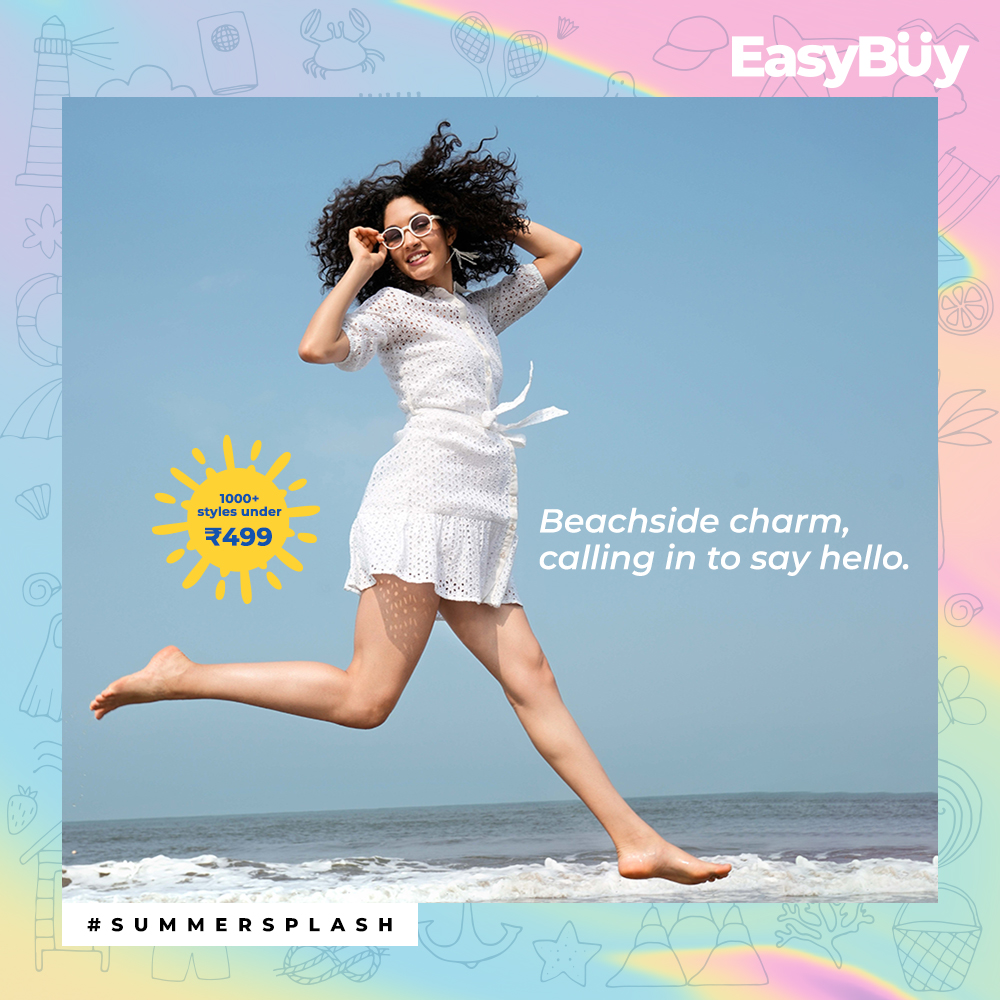 Always a beach babe rocking the soft-girl-in-white look!​

​​🏖️☀️⌛☂️👗👕​
​
#FindYourAwesome #SummerSplash