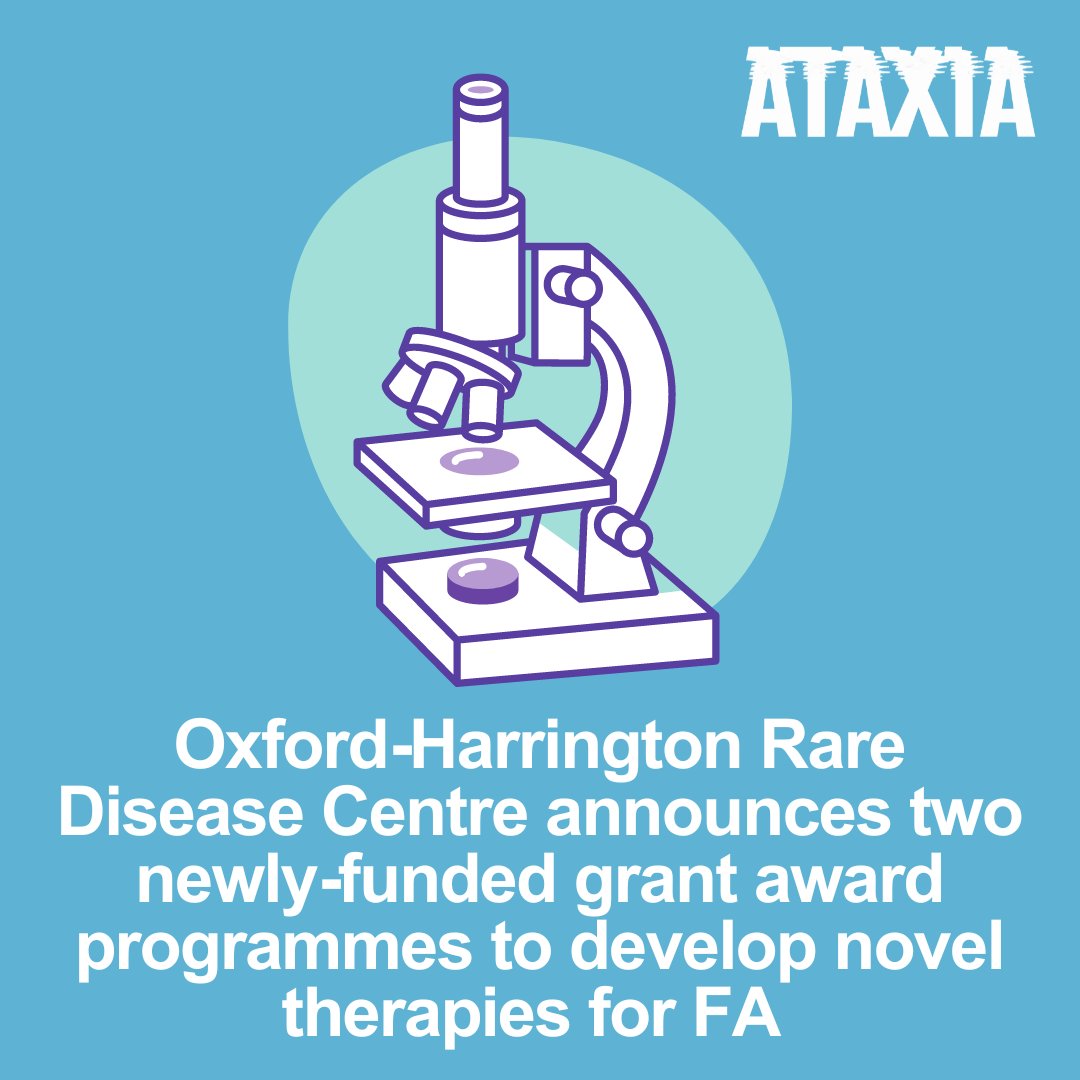 The Oxford-Harrington Rare Disease Centre (OHC) was set up to conduct cutting-edge research into rare diseases. Read the press release here to find out how the two award programmes will advance FA research: bit.ly/4bBgerT

#AtaxiaUK #ataxia #Research