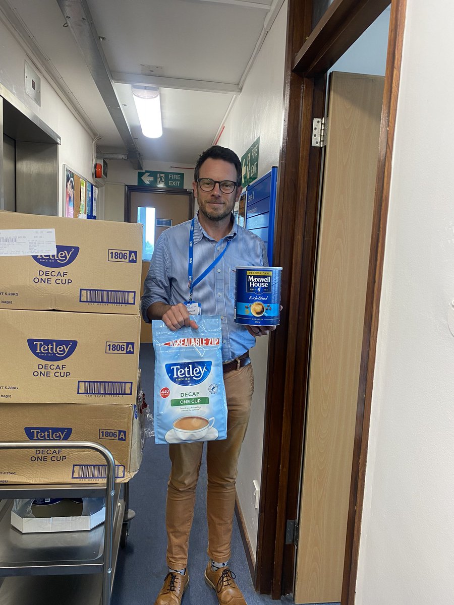 Making sure the staff are looked after for refreshments - delivered with a smile 
Thank you James Currell <a href="/MSEHospitals/">Mid and South Essex NHS Foundation Trust</a>