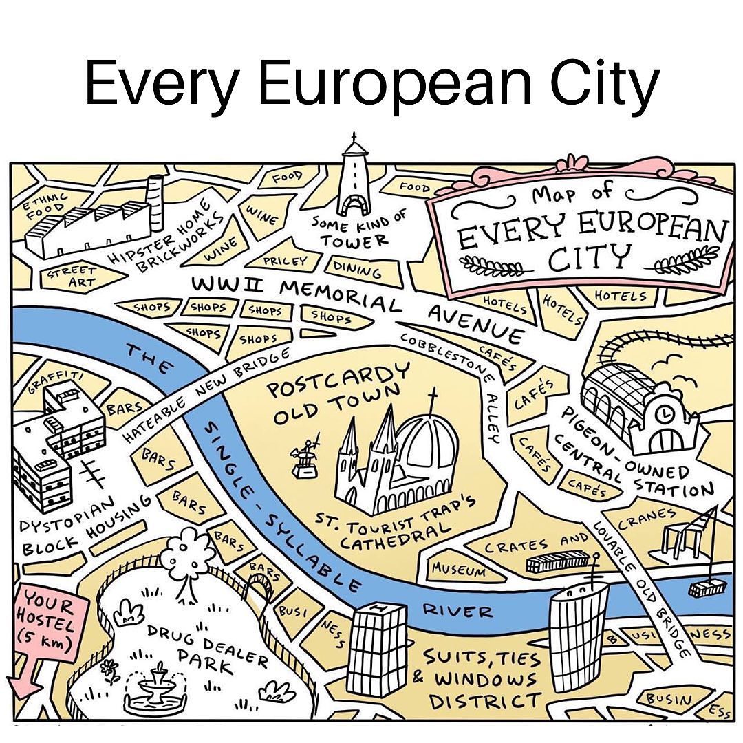 Every European City Map