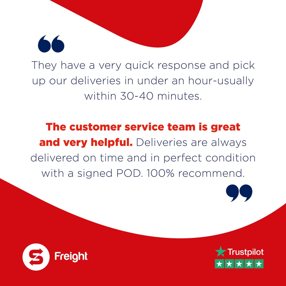 We’re not just Speedy by name—when you book a same day delivery with us, we aim to pick up your consignment within 60 minutes or less, so your goods can reach their destination as quickly as possible. ➡️ Get a quote now: hubs.la/Q02yf6TW0