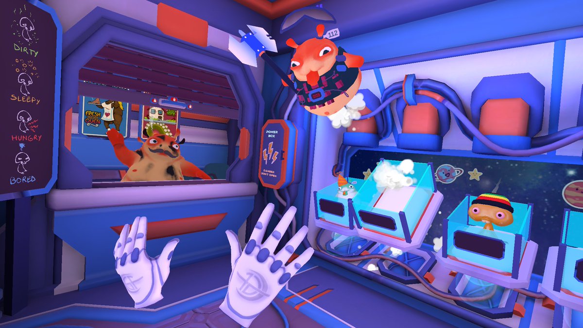 My #indiegame pitch in 5 words or less. “Wacky Alien Animated Show Simulator” 👽