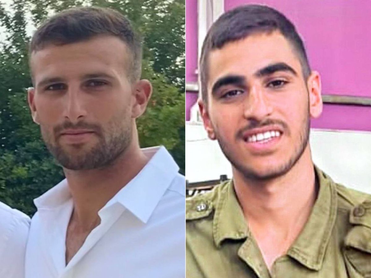 ⚡ The IDF announces the death of two soldiers in the Gaza Strip

• Maj. Gen. (Res.) Adar Gavriel, 24 years old, from Caesarea, a fighter in the 6828th patrol battalion, the Bislamach Brigade (828), fell in battle in the north of the Gaza Strip

• Sgt. Yonatan Elias, 20 years