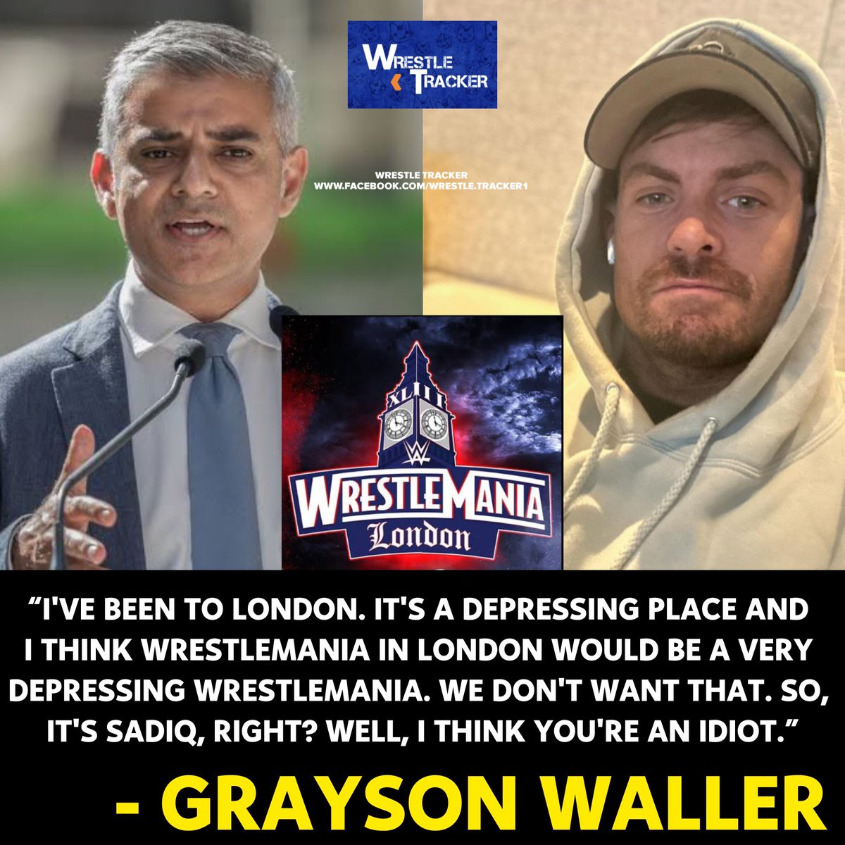 Grayson Waller says London mayor Sadiq Khan is an idiot 👀😂

#WWE #GraysonWaller