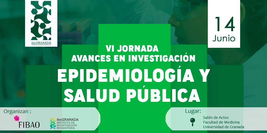 El 🗓️14 de Junio son las VI Jornadas de Avances en Investigación en Epidemiología y Salud Pública en el Salón de Actos de la Facultad de Medicina de @canalugr organizadas por el #ibsGRANADA ¡No puedes faltar! +info ibsgranada.es/events/vi-jorn… @clinicogranada @hospital_hvn @easpsalud