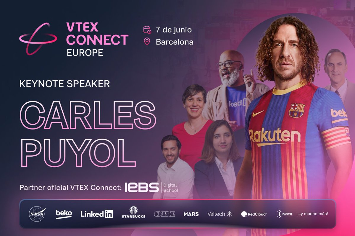 iebschool's tweet image. ¡IEBS será partner del @vtexonline🎉

📅7 de junio
📍Palau de Congressos de Catalunya
➕30 líderes expertos 

Regístrate aquí👉🏼 content.vtex.com/europe/ y utiliza el código FULL PASS para un 100% de descuento. ¡Te esperamos! 🚀 #VTEXConnect #InnovaciónDigital #Networking