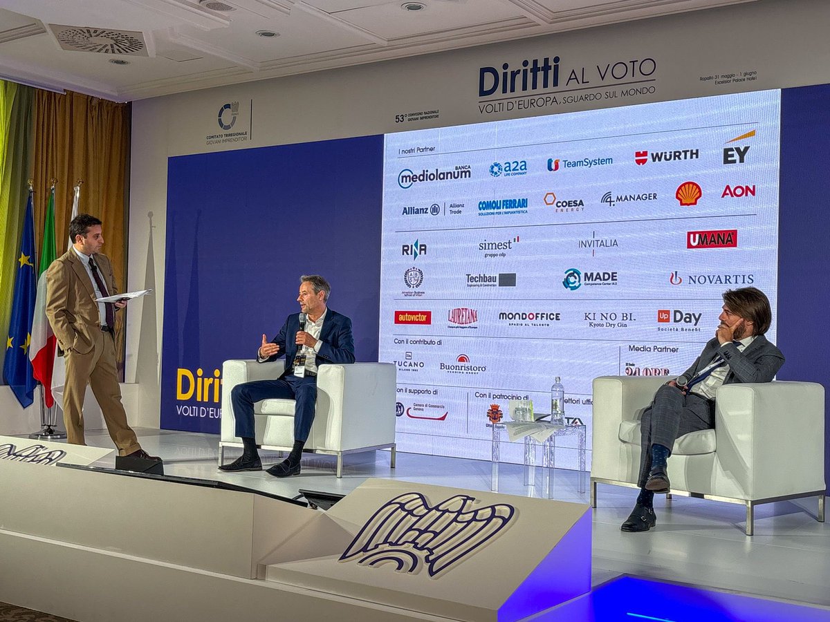 Oggi crescere e accelerare la maturità delle imprese è essenziale anche per andare incontro alle esigenze dei nuovi talenti: le imprese devono offrire un ambiente stimolante e competitivo - Paolo Ferrari AD <a href="/ComoliFerrari/">Comoli Ferrari</a> e Nicola Piazza AD <a href="/wurth_italia/">Würth Italia</a> #Rapallo2024