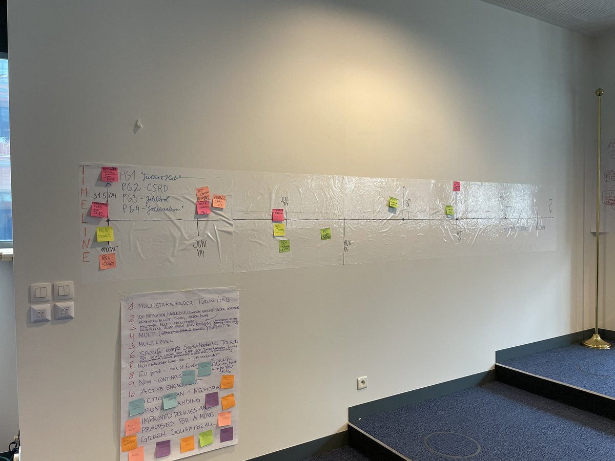 Stelina Chatzichristou (@schatzichristou) on Twitter photo 4 great ideas, 4 practice groups on aspects of #social_partners’ crucial role in making a #just_green_transition happen.
A timeline for next steps already shows the way forward.
The result of #EU #agencies collaboration! 💪
#TES <a href="/Cedefop/">EU_Cedefop</a> <a href="/eurofound/">Eurofound</a> <a href="/EUEnvironment/">EU EnvironmentAgency</a> <a href="/etfeuropa/">European Training Foundation 🇪🇺</a> 4 great ideas, 4 practice groups on aspects of #social_partners’ crucial role in making a #just_green_transition happen.
A timeline for next steps already shows the way forward.
The result of #EU #agencies collaboration! 💪
#TES <a href="/Cedefop/">EU_Cedefop</a> <a href="/eurofound/">Eurofound</a> <a href="/EUEnvironment/">EU EnvironmentAgency</a> <a href="/etfeuropa/">European Training Foundation 🇪🇺</a>