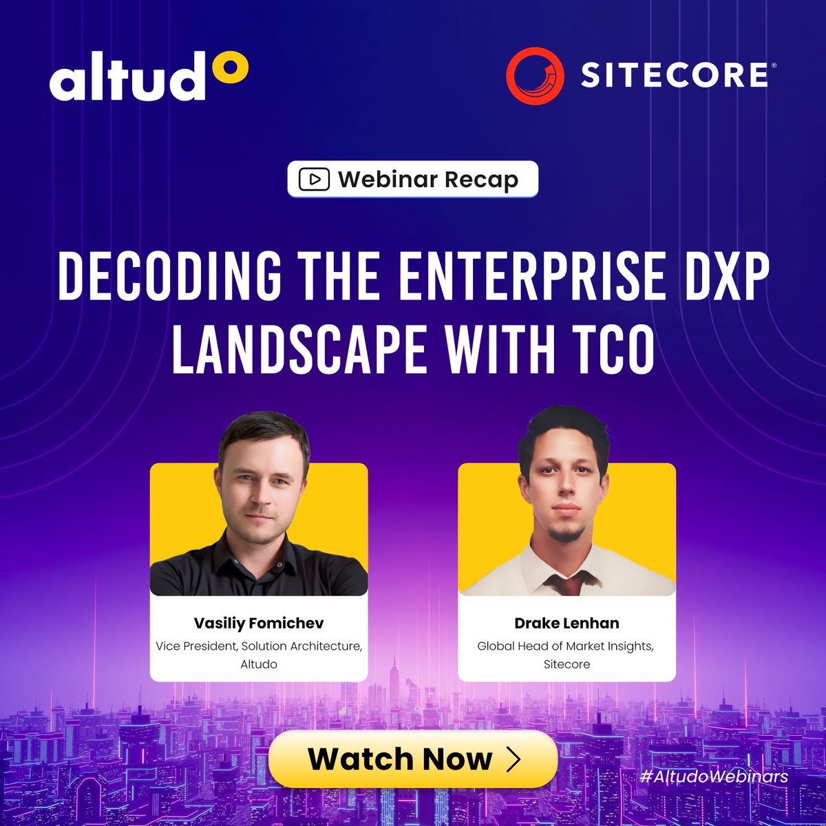 Selecting the right #DXP can be a daunting task for enterprises.
💡Watch our recorded webinar with #Sitecore to select the best #DigitalExperiencePlatform: altudo.co/insights/webin…

#CX #SitecorePartner #AltudoWebinars