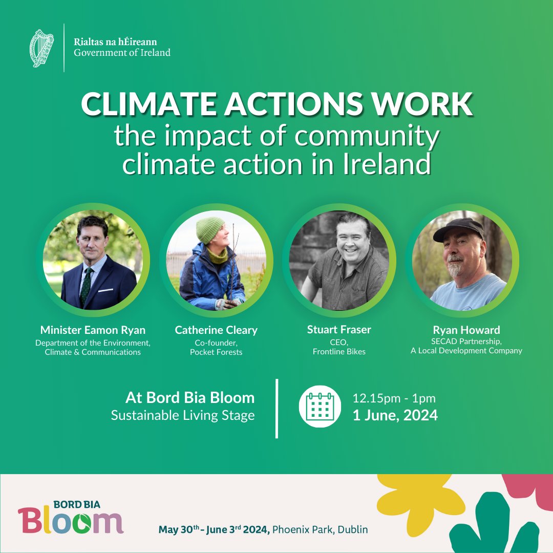 We are very excited to see Local Development Companies take to the Sustainable Living Stage in Bloom this year <a href="/EamonRyan/">Eamon Ryan</a>  <a href="/SECADCork/">SECAD</a>  Dublin South City Partnership