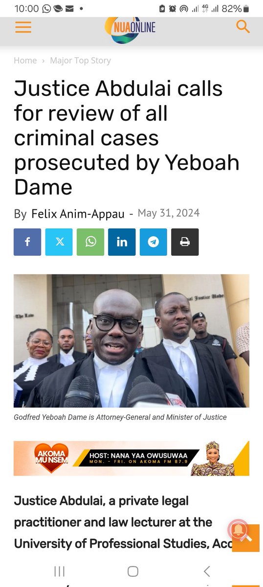 KAgbodza's tweet photo. This call sits pretty well with me, at least on the back of recent revelations. Such an inquest will serve the ends of justice for all persons who have been 'prosecuted' by this current AG. https://t.co/hagyoBjIq2