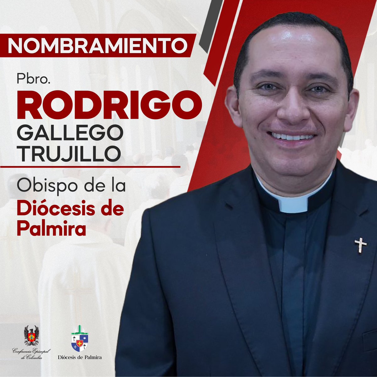ATENCIÓN ✅ | El papa Francisco designó nuevo obispo de la <a href="/DiocePalmira/">Diócesis de Palmira</a>. Se trata del padre Rodrigo Gallego Trujillo, quien se venía desempeñando como vicario general y párroco de la Catedral San Pedro de la <a href="/DiocesisdeBuga/">Diócesis de Buga</a>.

🌐 CLIC para más detalles 👇🏾

acortar.link/obispopalmira