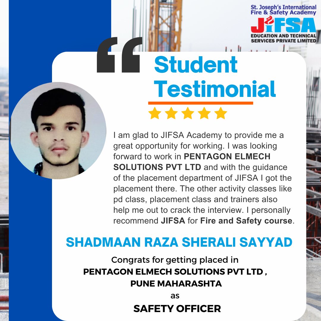 Congratulations🥳🥳SHADMAAN RAZA SHERALI SAYYAD on your outstanding placement achievement! We are immensely proud of your success and grateful for your valuable feedback. Your journey will undoubtedly inspire others to strive for excellence. 👍'