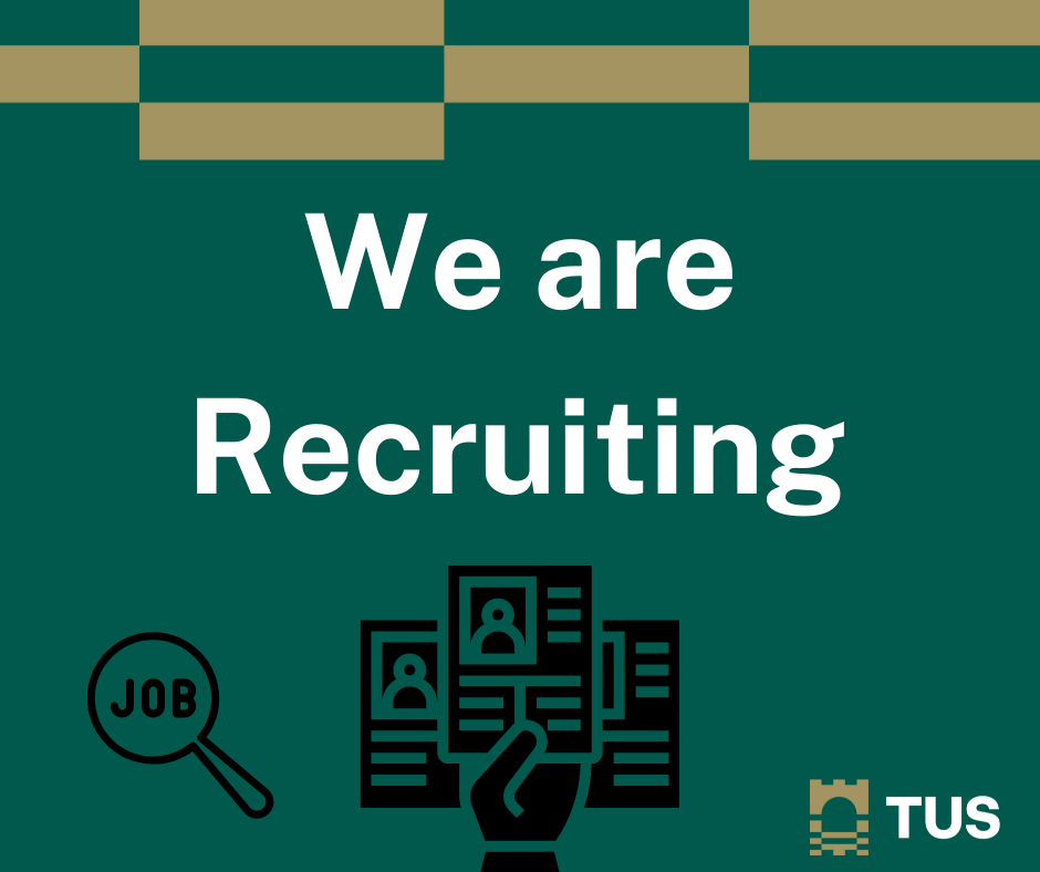 📣We Are Hiring! We are currently recruiting for a number of academic, professional services and research roles on our Midwest campuses. Closing date for applications is 1pm on Wednesday June 5th. TUS is an equal opportunities employer, working towards creating and sustaining