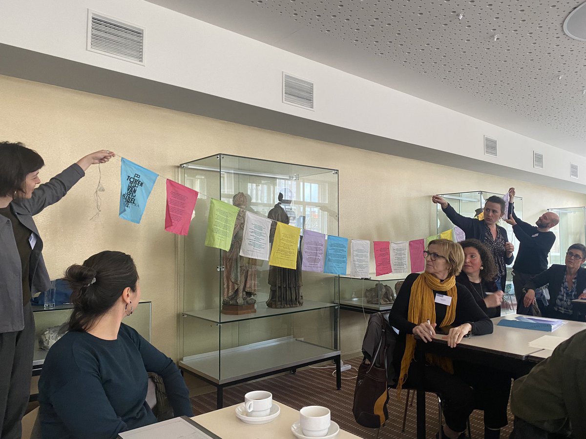 ASofiaChurchill's tweet photo. Very grateful to have @KU_Leuven writer in residence Maud Vanhauwaert hosting a collaborative multilingual creative writing workshop for our symposium today ✍️ https://t.co/PdA4lo8h36