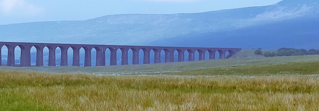 The Ribblehead Viaduct this morning