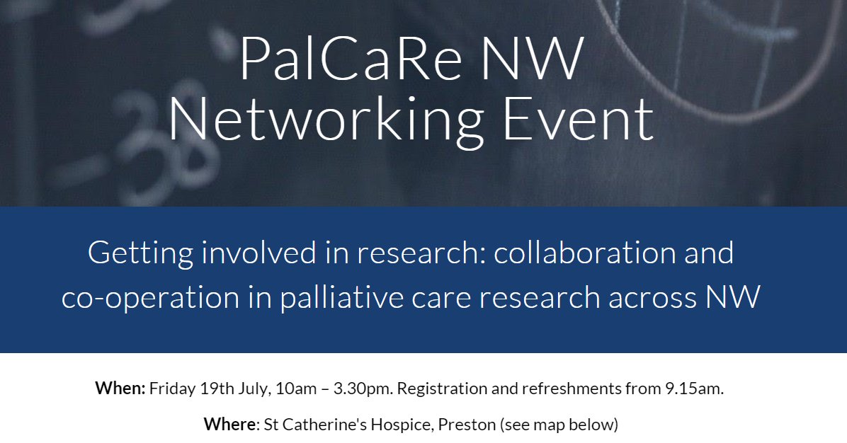 All are warmly welcome at our next in-person networking event. See link for details. Do RT. sites.google.com/nihr.ac.uk/pal… #palliativecare #hpm #hapc #research #hospice