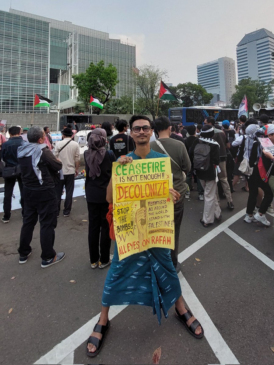 Solidarity from Jakarta, Indonesia for #FREEPALESTİNE #AlleyesonRafah
