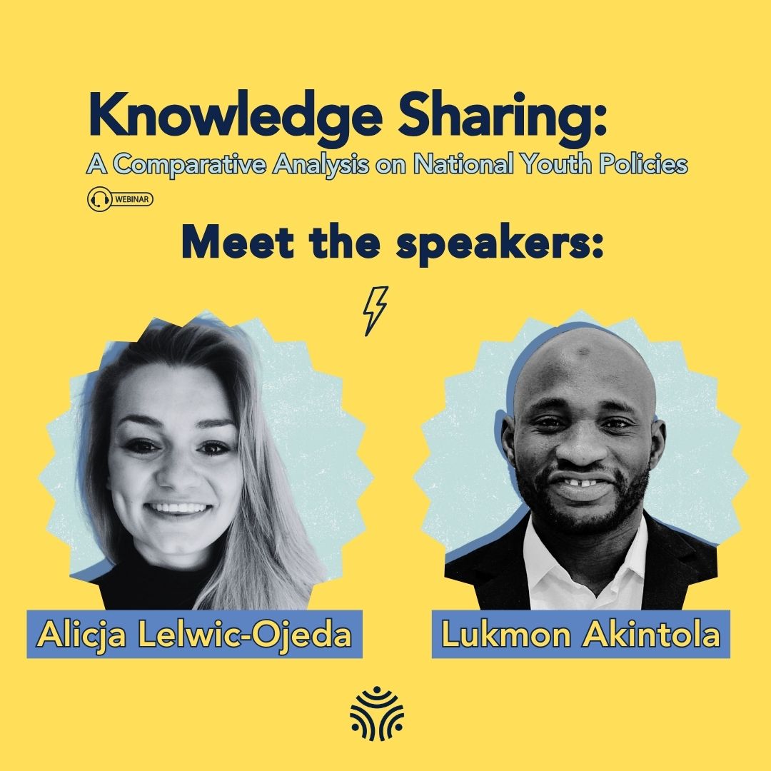 New webinar on 4 June at 2 PM CEST: Meet the speakers!

Alicja Lelwic- Ojeda and @akintola_lukmon, authors of the national youth policies scoping study.

📅 4 June at 2PM CEST via Zoom

Don’t miss out and register: ow.ly/U5kF50RFp9L 

#YouthDemocracyCohort #KnowledgeSharing