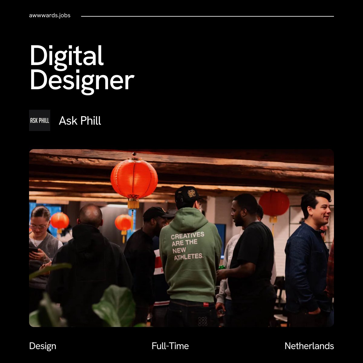 May I have your attention, please? 👀
Our folks @phill_ask are looking for a #DigitalDesigner to join their growing creative team in Amsterdam. Check out all the details and don't hesitate to apply here: bit.ly/3VooK7S