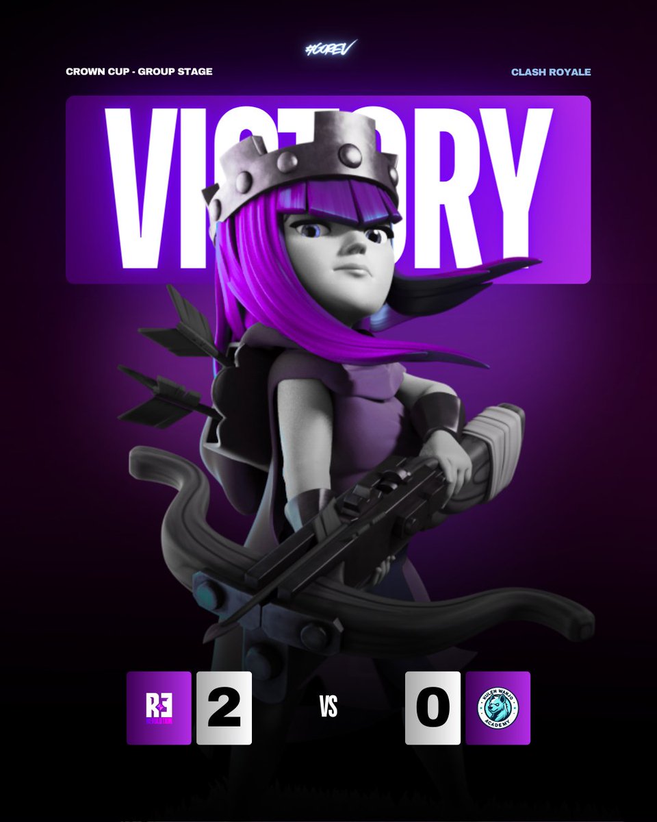 RevolutionTeamQ's tweet photo. 👑CR RESULT👑

🏆@CopaCrown 
🆚@CrKulenWanjo 
✅ 2-0 
🏅 MVP @0_nosense(4-0)

#GoRev #Qlash #Victory #ClashRoyale https://t.co/BhZimvI5Xc