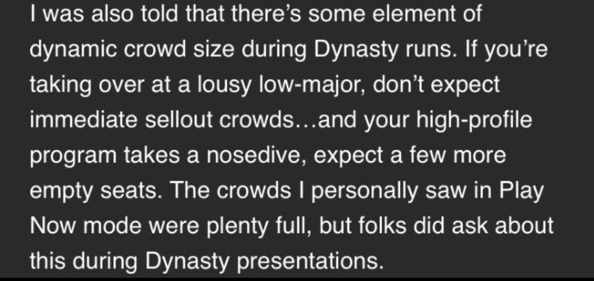 Dynamic crowds are in the game per @MattBrownEP 

Hat tip: @aterry65