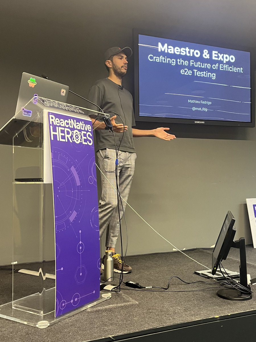 Charlotte Isambert (@c_isambert) on Twitter photo Not a fan of E2E tests? You'll love <a href="/mat_fdg/">Mathieu Fedrigo</a> full and optimized E2E test configuration with Maestro and Expo
#reactnativeheroes24 Not a fan of E2E tests? You'll love <a href="/mat_fdg/">Mathieu Fedrigo</a> full and optimized E2E test configuration with Maestro and Expo
#reactnativeheroes24