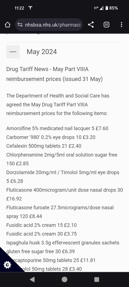 Why do you insist on stating that these concession prices have been agreed @NHSBSA ? They are untested and have been imposed by @DHSCgovuk upon pharmacies, not agreed with @ComPharmEngland