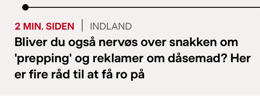 Jeg håber at det var den første historie, der udløste den anden! 

Personligt har jeg gjort to majsdåser grundigt rent og pillet tørresnoren ned, så jeg er klar, hvis ulykken spreder sig til Aarhus!

#dkmedier