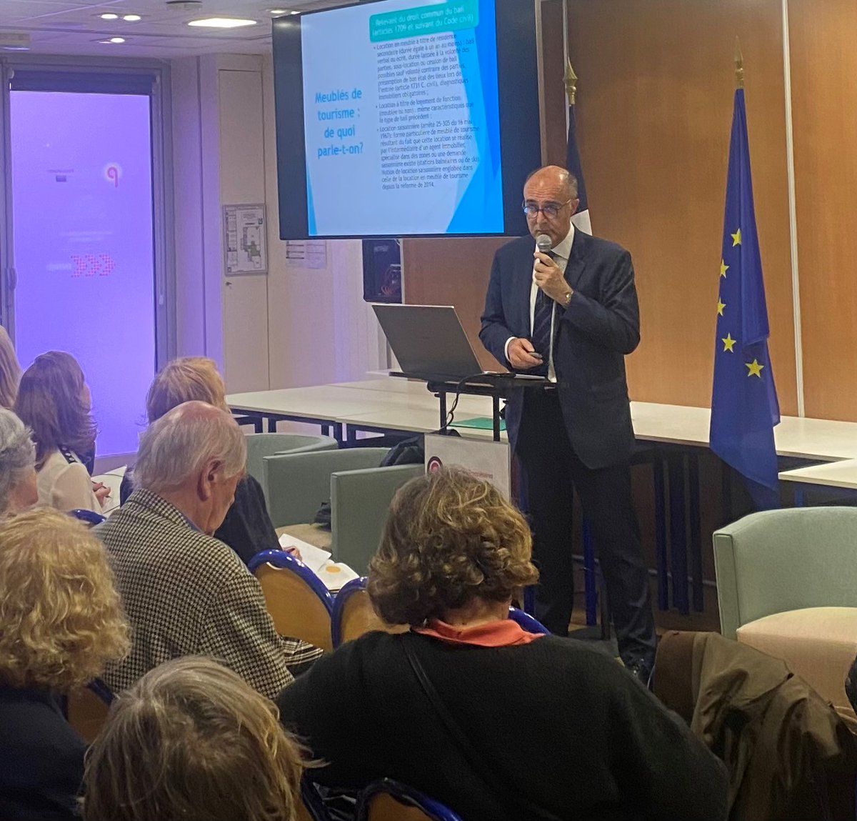 Un grand merci à maître Joël Mazure - Commissaire de Justice pour sa conférence du 28 mai 2024 sur le meublé touristique.