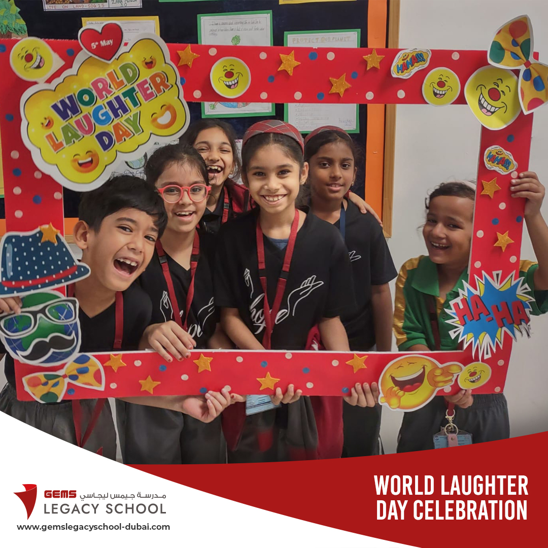 Our students had a blast with the emoji photo booths! A day filled with smiles, laughter, and unforgettable memories. Laughter truly is the best medicine!
#GEMSLegacySchool #GEMSEducation #KHDA #WorldLaughterDay