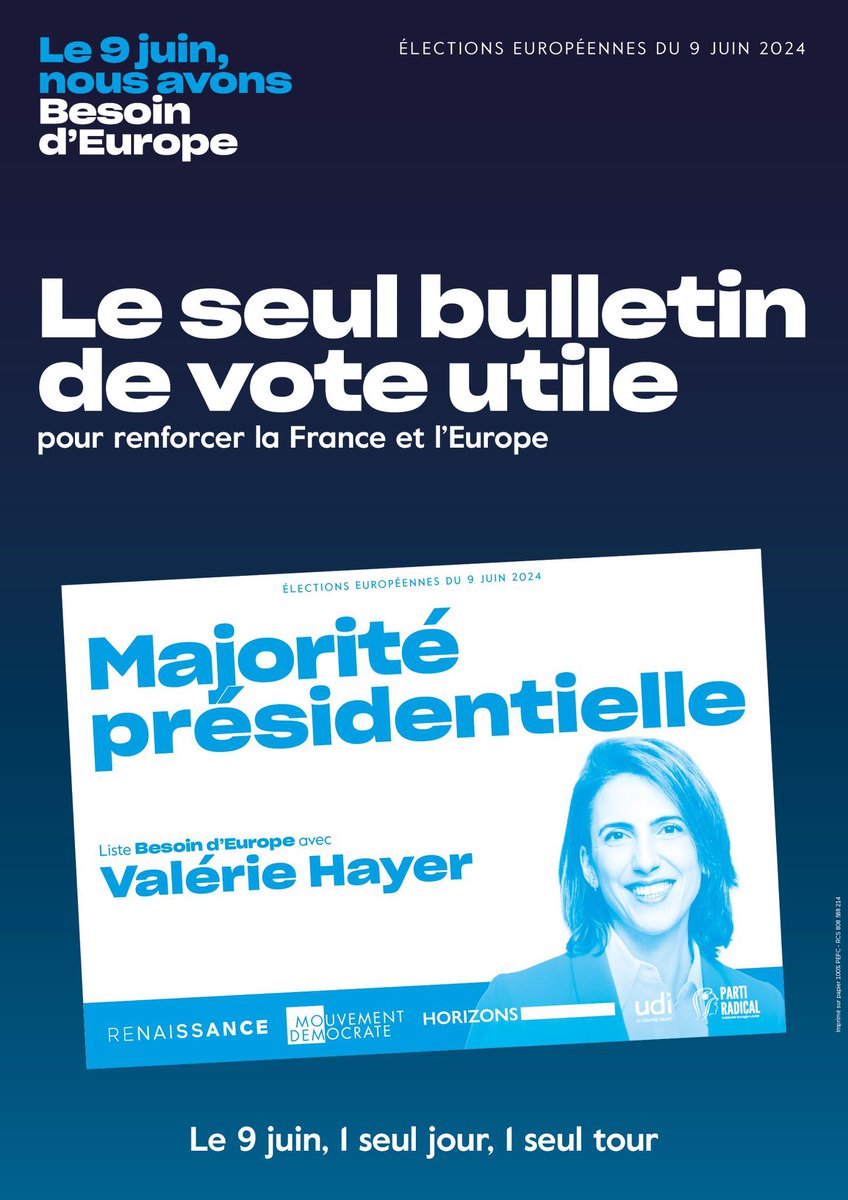 La majorité présidentielle mobilisée à #Paris12 pour défendre notre projet et valeurs européennes 🇪🇺 Le 9 juin, 1 seul jour, 1 seul tour. 1 seul vote utile pour les pro-Européens. #BesoindEurope avec @ValerieHayer.