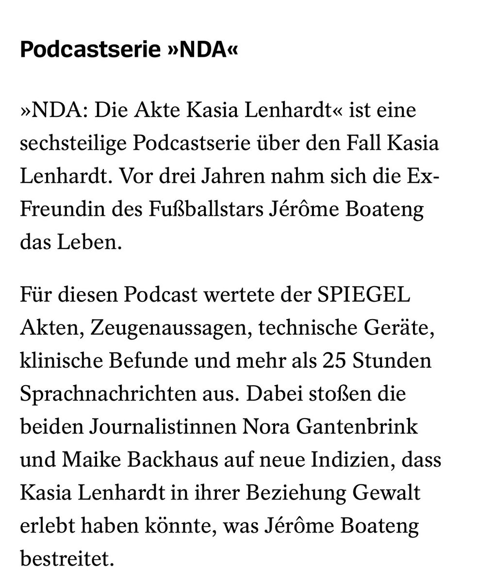 Gratulation, vielleicht hier mal reinhören spiegel.de/thema/nda-die-…