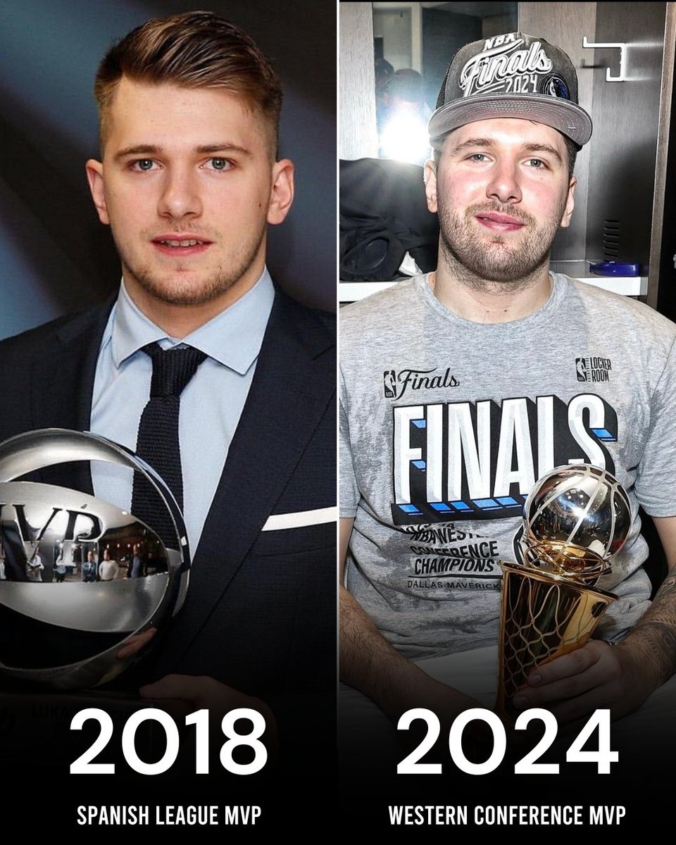 Luka's first MVP award came in at Spanish ACB when he was only 19-year-old. Six years later, he was named NBA Western Conference MVP. 👑

What's next? 🍿