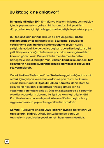 Çocuk Hakları Komitesi Türkiye Raporu’nun çocuk dostu versiyonu olan sadeleştirilmiş metnini Etkiniz desteğiyle hazırladık.#insanhakları #çocukhakları