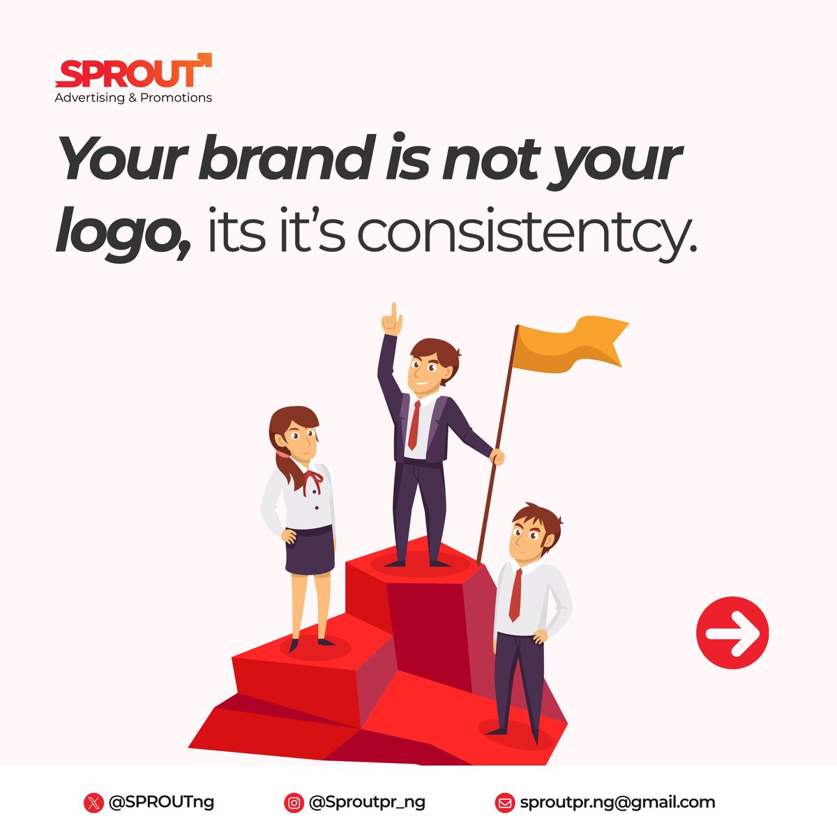 SPROUTng's tweet photo. Here's how what you sell is not your brand, but rather the quality felt. 

#Sprout #SproutPR #Teamsprout #PR #Wearesprout #Publicrelations #Techstartup #weekend #Tech #Digitalmarketing #Promotion https://t.co/QR412bBlXV