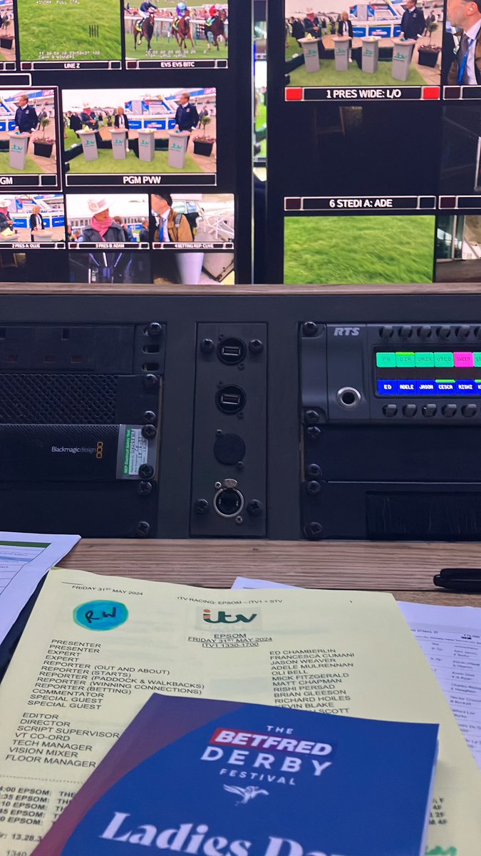 We’re ready to roll on the Downs at Epsom! It’s Betfred Oaks day live on <a href="/itvracing/">ITV Racing</a>