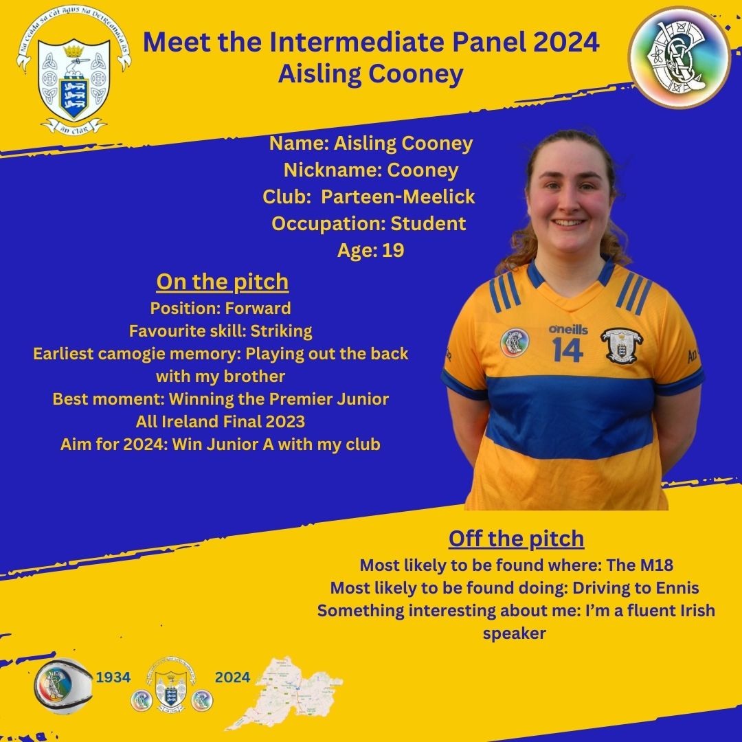 Aisling Cooney Parteen-Meelick Camogie - a powerhouse up front. @GAAParteen