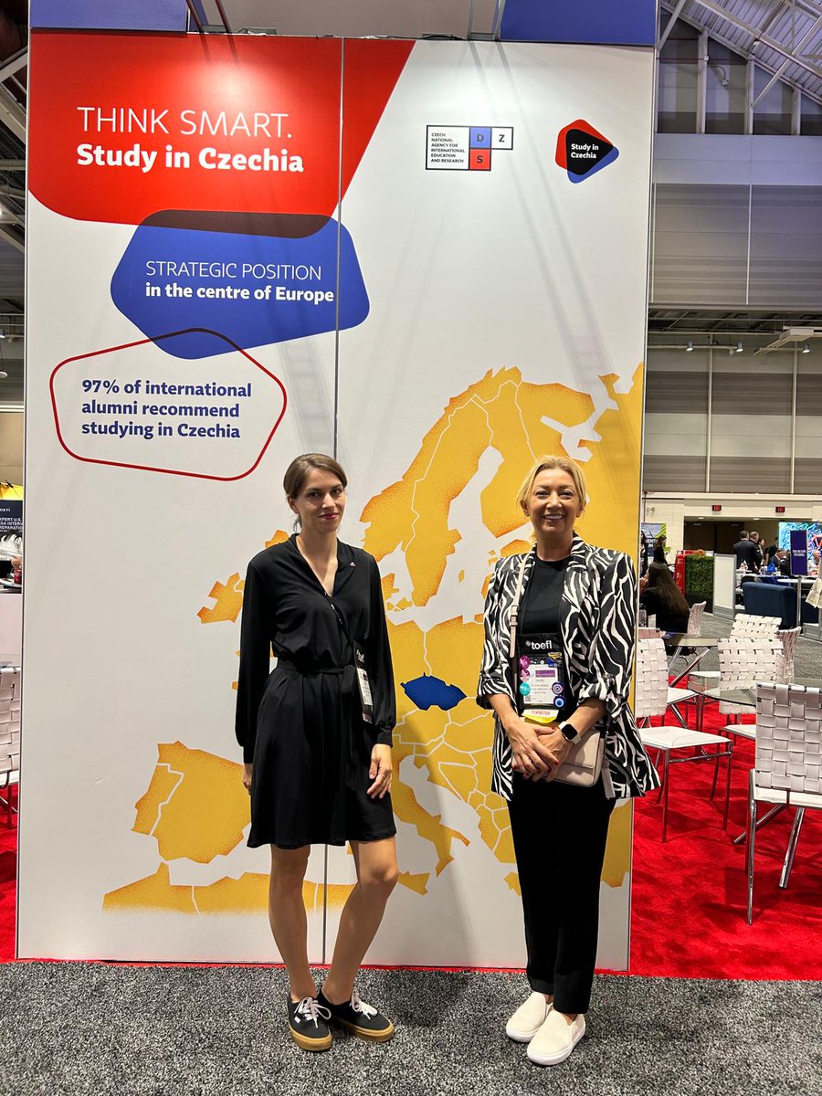 Third day at #NAFSA2024 We invited Study in Czechia to EURIE 2025. Looking forward to seeing them in Istanbul! #EURIE2025 #EURAS @eurasedu @NAFSA @drmaydin