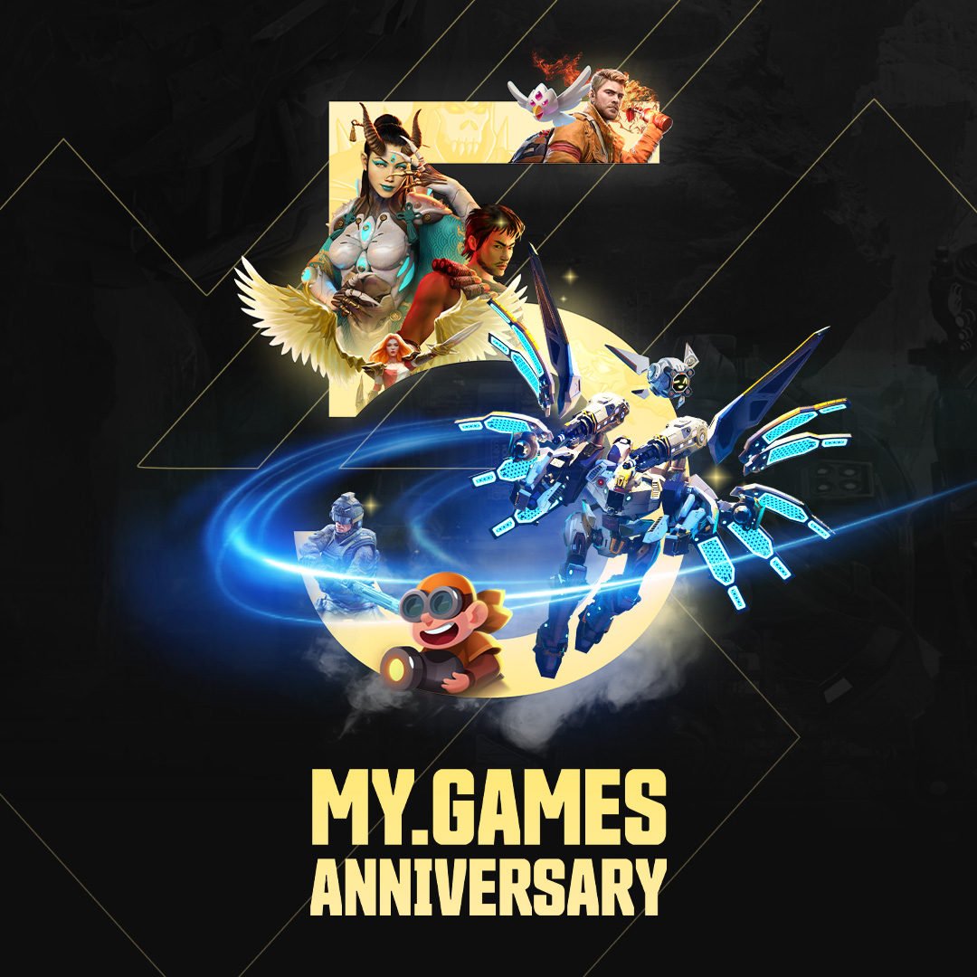 🥳 @MYGAMES marks its fifth birthday! 
In just half a decade, the company created unforgettable experiences, with over a dozen studios and 50+ games, reaching 1.2 billion registered players across all projects. We're happy to be part of this big family!

Check out
