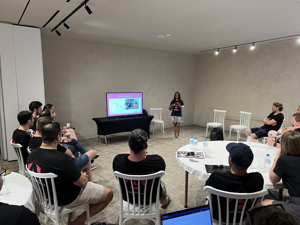 ManfredSteyer's tweet photo. Now, during our Offsite in Rhode, @ashnita01 talks about a11y https://t.co/quU0dwdT20